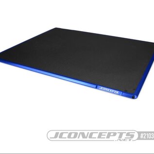 J Concepts JCO2103-1 BLUE Aluminum Carbon Setup Board - Blue Trim