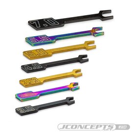 J Concepts JCO5027  Multi-Wrench, Black - 8mm (Glow Plug), 3mm/5mm Wrench