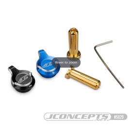 J Concepts JCO5029  Battery Plug Pull Set w/plugs, Black and Blue