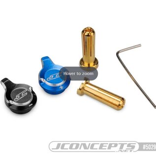 J Concepts JCO5029  Battery Plug Pull Set w/plugs, Black and Blue