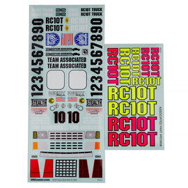 Team Associated ASC7860 RC10T Decal Sheet Set