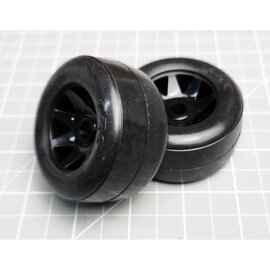 CRC CLN23111 CRC RT-1 Front Only Rubber Tires Mounted on CRC GTR Wheels (4)