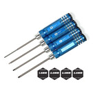Racers Edge RCE7215BL 	Racers Edge Metric High Speed Steel Hex Driver Set w/ Blue Handles (4pc)