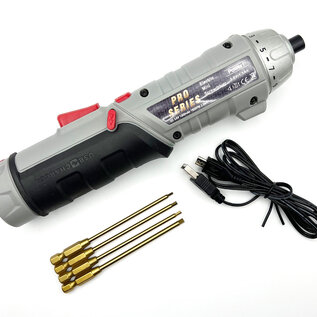 Racers Edge RCEPRO7030 Cordless Drill with Clutch & Metric Tip Set (1.5/2.0/2.5/3mm)