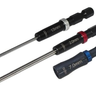 MIP MIP9625 Speed Tip Hex Driver Wrench Set Gen 2, 1.5mm, 2.0mm Hex Wrench & 7.0mm Nut Driver