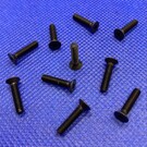 MRC Hobbies Products MRCHW-FHCSBS  M3 x 12mm Black Steel Flat Head Countersunk 2.0mm Hex Drive (10)
