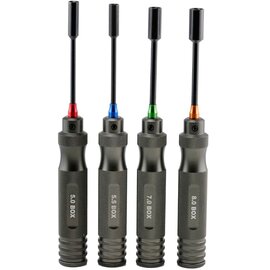 Power Hobby PHBPHT010 Pro Series Nut Driver Tool Set 5mm, 5.5mm, 7mm, 8mm