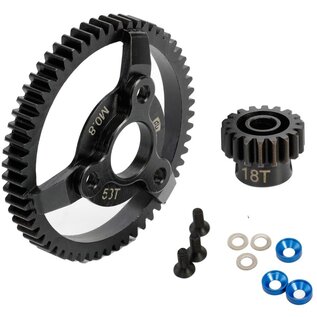 Power Hobby PHBTRX520 Hardened Steel 56T Spur Gear / 18T Pinion, for Traxxas 2WD