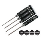 Racers Edge RCE7215BK Metric High Speed Steel Hex Driver Set w/ Black Handles (4pc)