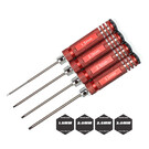Racers Edge RCE7215R Metric High Speed Steel Hex Driver Set w/ Red Handles (4pc)