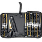 Racers Edge RCE7753 Honeycomb Handle 14 Piece Premium Tool Set, Black, with Carry Case