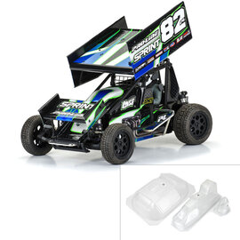 Proline Racing PRO367400  1/10 Sprint Car Light Weight Clear Body Panel Kit: Losi Sprint Car