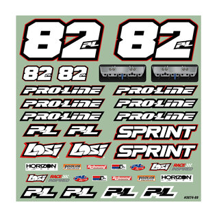 Proline Racing PRO367400  1/10 Sprint Car Light Weight Clear Body Panel Kit: Losi Sprint Car