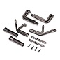 TLR / Team Losi LOS-1896 Header Set, Black Chrome: 22S Sprint