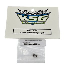 KSG KSG-2219SR  Soft Rate Front End Spring .019 (2)