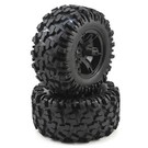 Traxxas TRA7772X  X-Maxx AT Tires & Black Wheels (2)