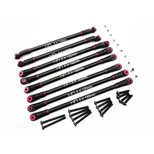 HOT RACING HRASCX313TL01 Aluminum 4-Link Set for 12.3in (313mm): Axial SCX10