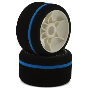 CRC CLN2231  1-12th Striper Spec Front Tires on Flex Rim Premium Race Rubber (2)