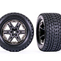 Traxxas TRA6764-BLKCR  2.8 Gravix Race Tires for Rustler 4X4 (2)