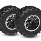 Traxxas TRA10770-STBLK  Large 4″ Sledgehammer Rear Tires on Black Wheels