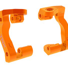 Traxxas TRA10733-ORAG Orange Aluminum (C-hubs) Caster Blocks (2) for Mini Maxx