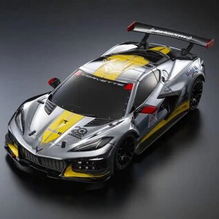 Kyosho 32356CRY  Mini-Z RWD MR04 Chrome/Yellow Chevrolet Corvette C8.R  Kyosho America 20th Anniversary