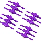 DS Racing DSC-DEN-2PUA DS Racing Drift Element Scale Lug Nuts (Purple) (24) (Long)