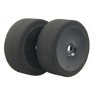 BSR BSRC8023-B 1/8 Orange Mounted GT Foam Tire On Black Dish Wheels (2)