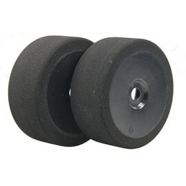 BSR BSRC8023-B 1/8 Orange Mounted GT Foam Tire On Black Dish Wheels (2)