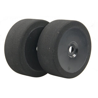 BSR BSRC8023-B 1/8 Orange Mounted GT Foam Tire On Black Dish Wheels (2)