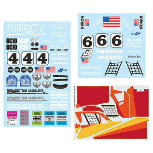 Team Associated ASC6398 RC10 Jay Halsey WC Decal Sheet