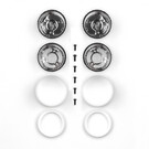 Team Associated ASC6396 RC10 Jay Halsey Rear Chrome Wheels