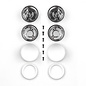 Team Associated ASC6396 RC10 Jay Halsey Rear Chrome Wheels