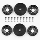 Team Associated ASC6394 RC10 Jay Halsey Black Front Wheels