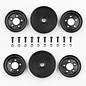 Team Associated ASC6394 RC10 Jay Halsey Black Front Wheels