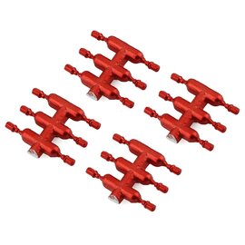 DS Racing DSC-DEN-1RA DS Racing Drift Element Scale Lug Nuts (Red) (24) (Short)