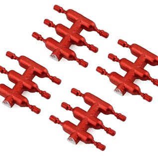 DS Racing DSC-DEN-1RA DS Racing Drift Element Scale Lug Nuts (Red) (24) (Short)