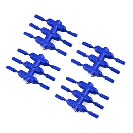 DS Racing DSC-DEN-1RA DS Racing Drift Element Scale Lug Nuts (Red) (24) (Short)