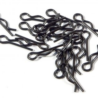 HPI HPI75106  Body Clips (6mm/Black/20pcs)