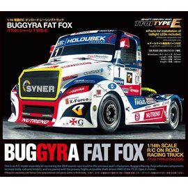 Tamiya TAM58661  Buggyra Fat Fox On Road Racing Truck Kit, TT-01 Type E Chassis