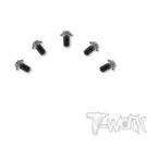 T-Works TSS-2508U-5  Tworks 2.5mm x 8mm Titanium Hex Socket UFO Head (5pcs)