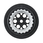 Proline Racing PRO283413 1/16 Showtime+ Rear 8mm Hex Wheels Black/Silver (2): Losi Mini Drag