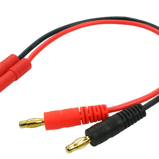 Common Sense RC BP2HXT4M  HTX 4mm Charging Adapter w/ Banana Plugs