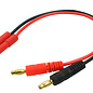 Common Sense RC BP2HXT4M  HTX 4mm Charging Adapter w/ Banana Plugs