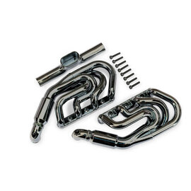 Traxxas TRA10982-BLKCR  Engine exhaust, black chrome/ 2.5x12mm CS (8)