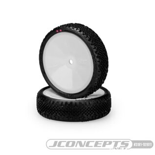 J Concepts JCO3181-101011  Pin Swag 2wd Front, Pink Compound, Pre-Mounted on 3376W Wheels, Fits 2wd Buggy Front 3181101011