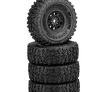J Concepts JCO4022-32911 Landmines - Greem Pre-mounted, black #3431B Glide 5 wheel (Fits - SCX24)