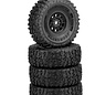J Concepts JCO4022-32911 Landmines - Greem Pre-mounted, black #3431B Glide 5 wheel (Fits - SCX24)