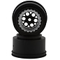 Proline Racing PRO283413 1/16 Showtime+ Rear 8mm Hex Wheels Black/Silver (2): Losi Mini Drag