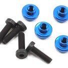 Protek RC PTK-3041  ProTek RC Aluminum Servo Mount Grommet (Blue) (4)